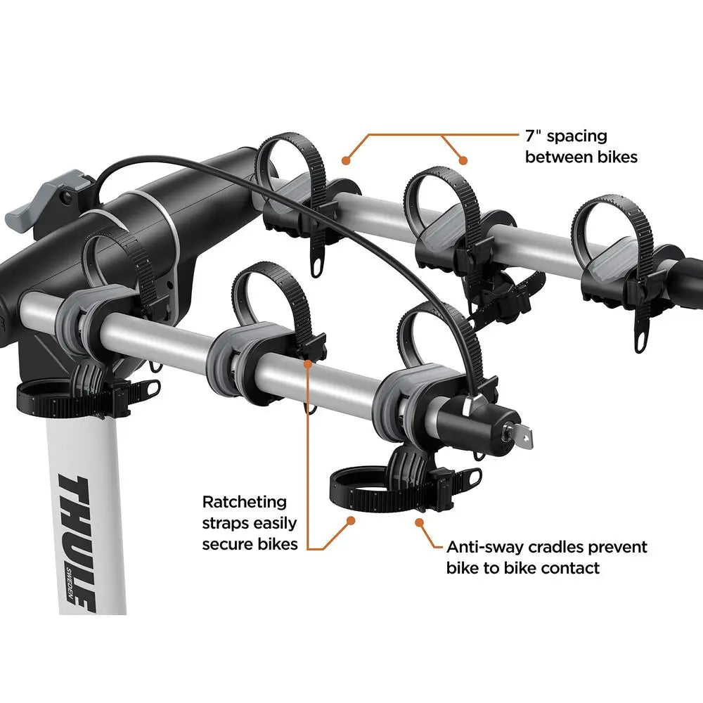 YTYIN Helium Pro Hitch Bike Rack For Safe Car Transport
