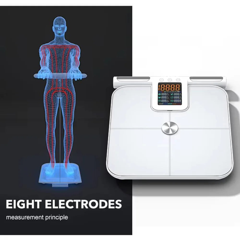 Smart Scale 8 Electrode Digital Bathroom Full Body Composition
