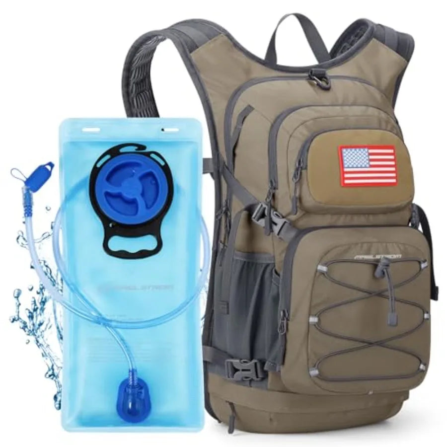 Lightweight Hydration Hiking Backpack Water Bladder And High Flow Bite Valve