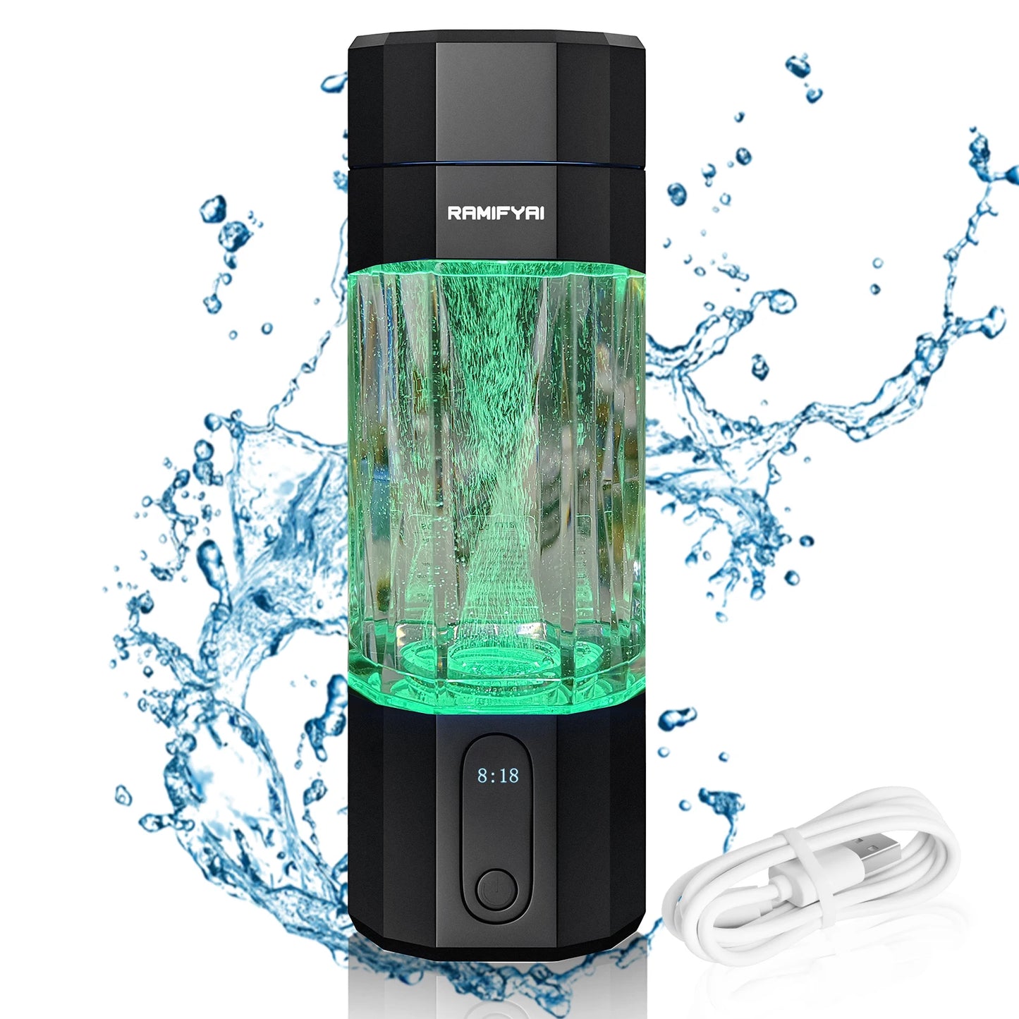 Hydrogen Water Bottle With SPE PEM Technology Performance