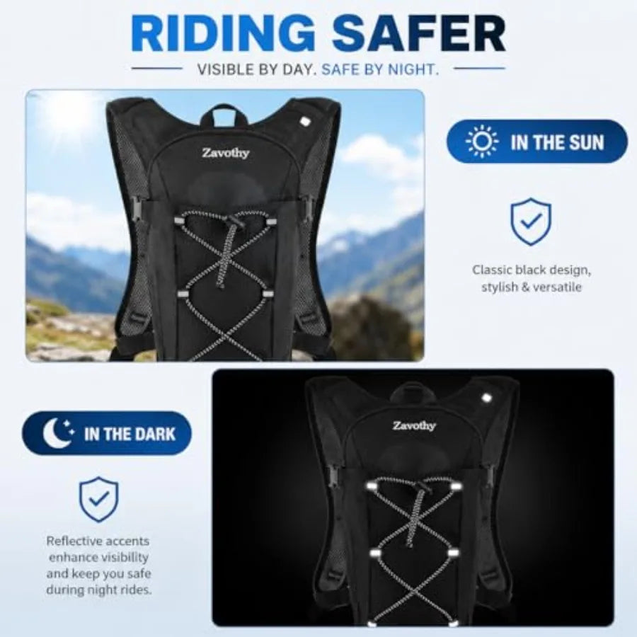 Hydration Backpack Water Bladder Pack For Hiking Cycling Running