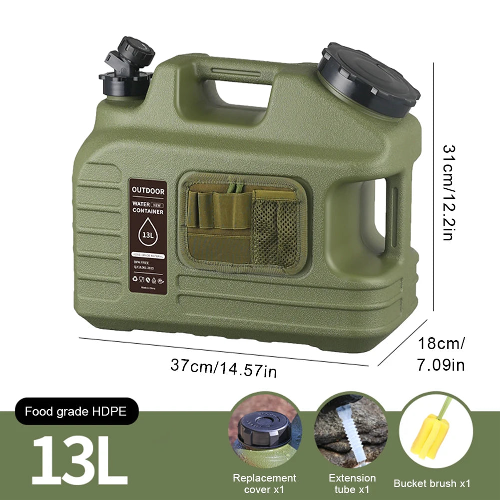 Water Tank With Spigot For Camping And Travel Leakproof