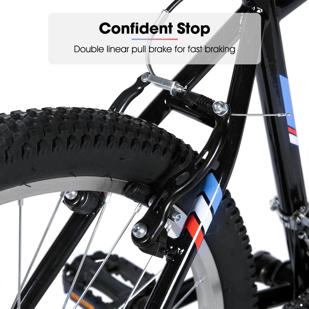 HILAND Mountain Bike For Men And Women 18 Speeds Steel