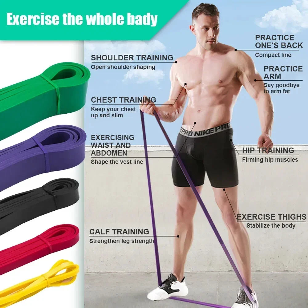NONE 5-125lbs TPE Resistance Bands For Home Fitness