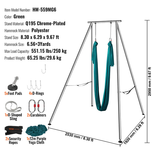 SucceBuy Aerial Yoga Frame and Hammock Stand