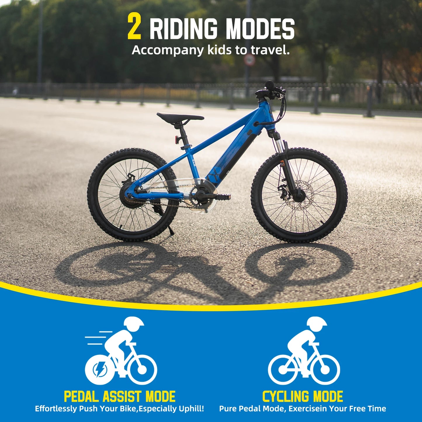 JOYSTAR 250W Electric Mountain Bike For Kids 7 Plus Durable
