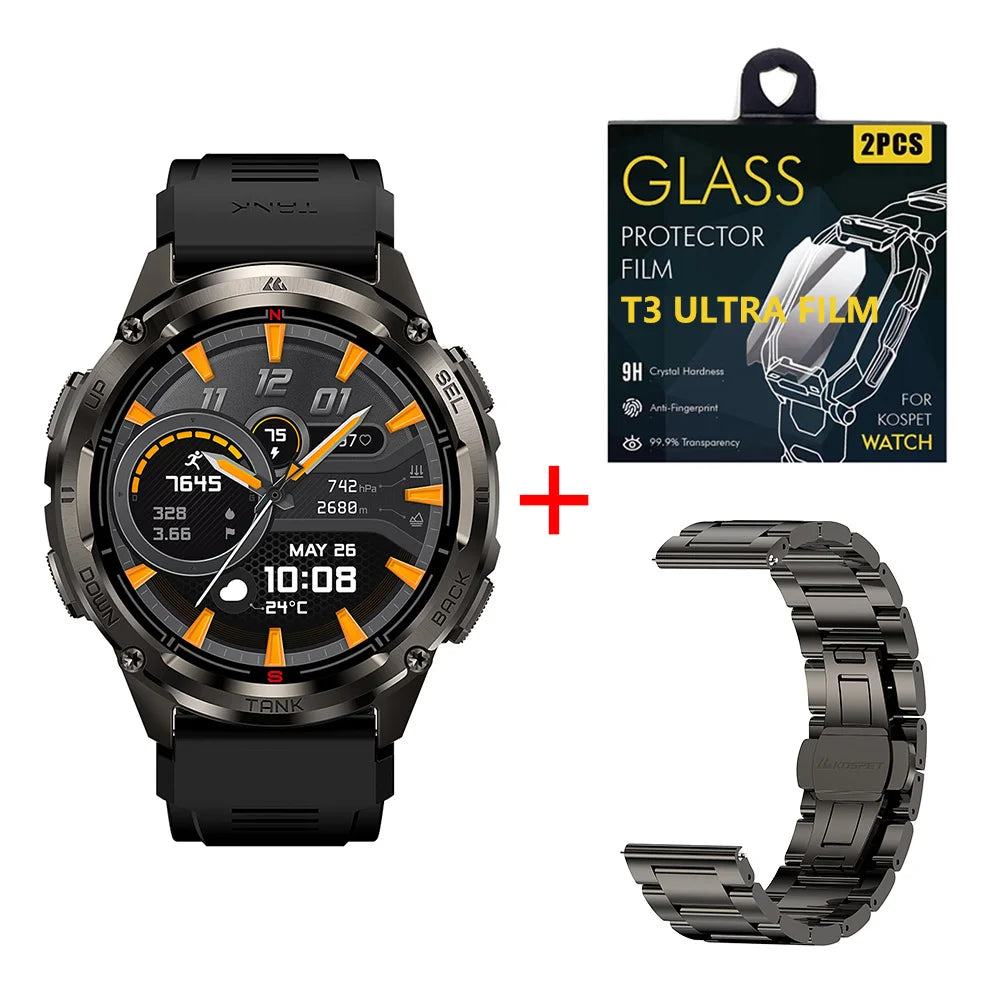 KOSPET Tank T3 Ultra 2 GPS Smartwatch IP69K Waterproof