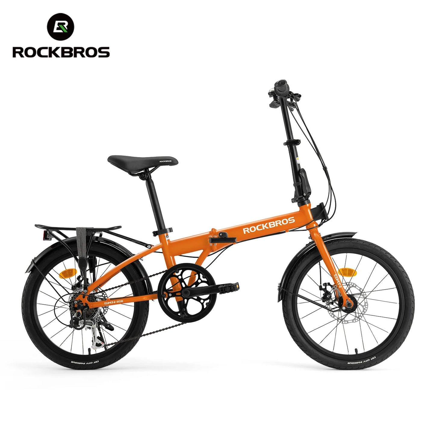 Rockbros Folding Bike Carbon Steel Frame 7 Speed Disc Brake