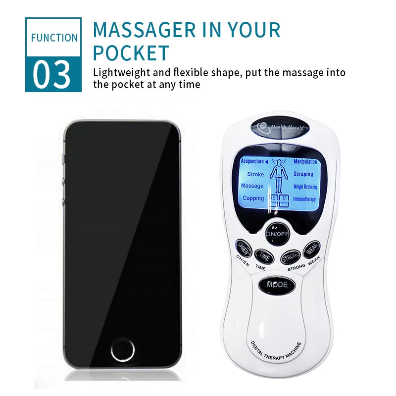 Eelhoe Tens Machine Physiotherapy Electrical Muscle Stimulator Pain Relief