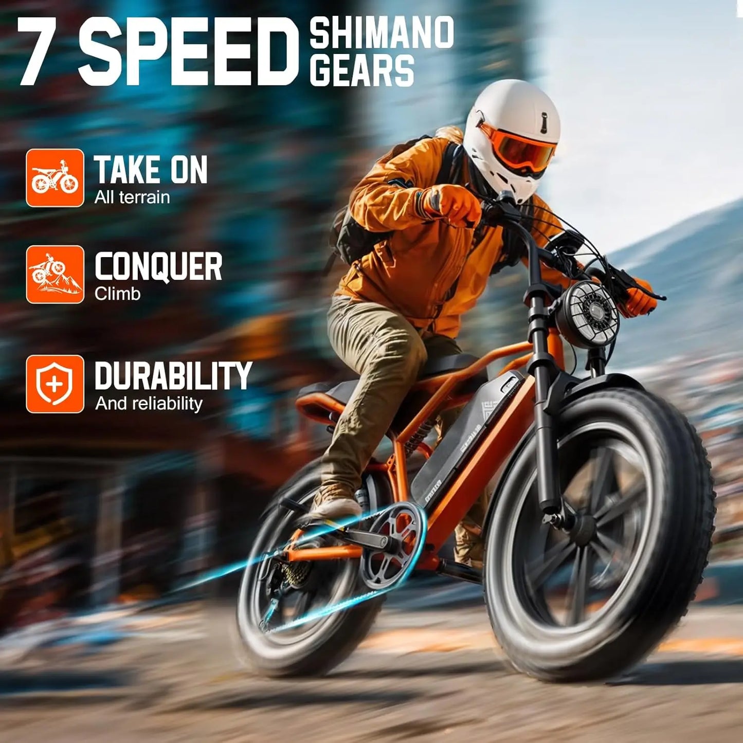 TST 1500W Electric Bike With Fat Tires For All Terrain