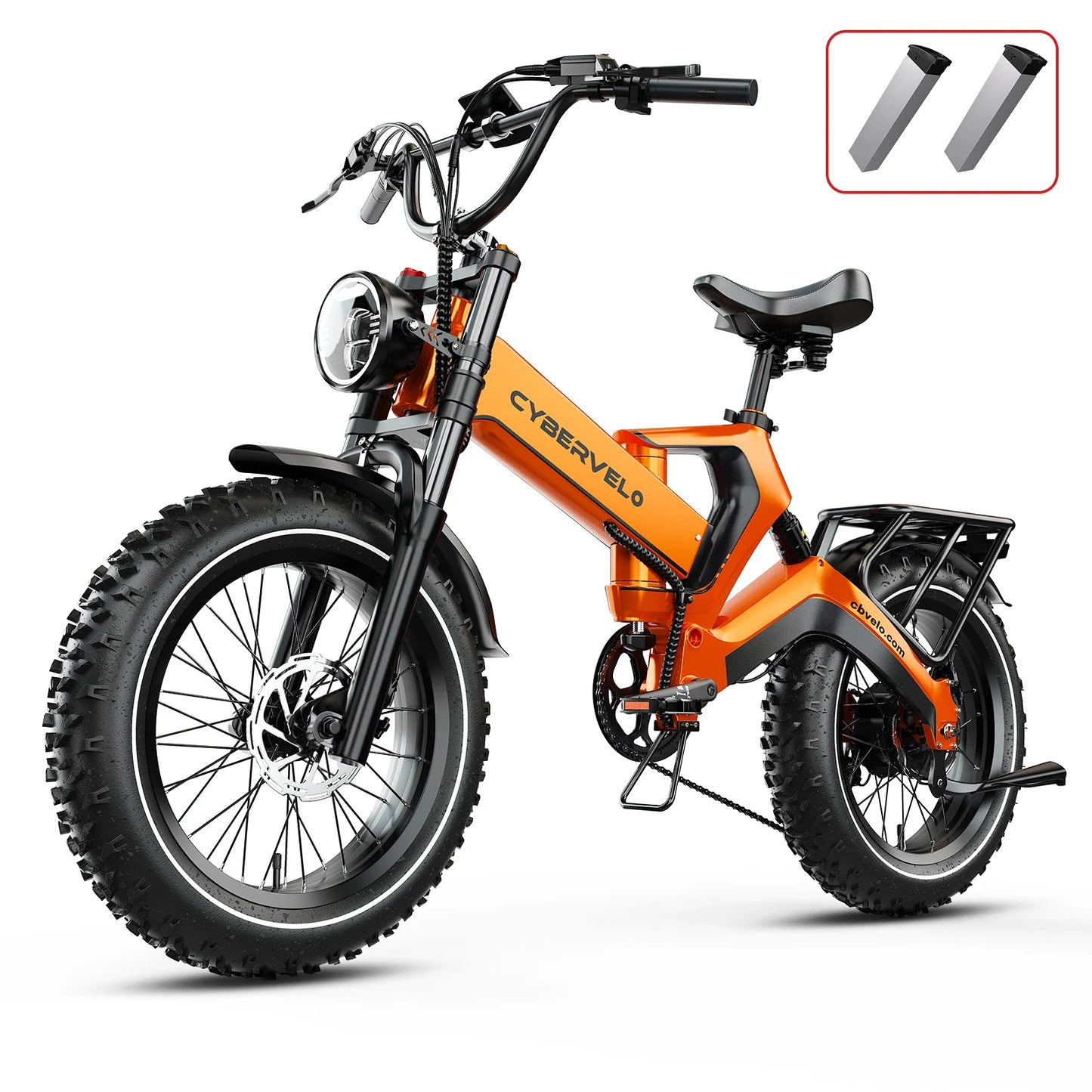 CYBERVELO EK6 Foldable Fat Tire Ebike With 2000W Motor