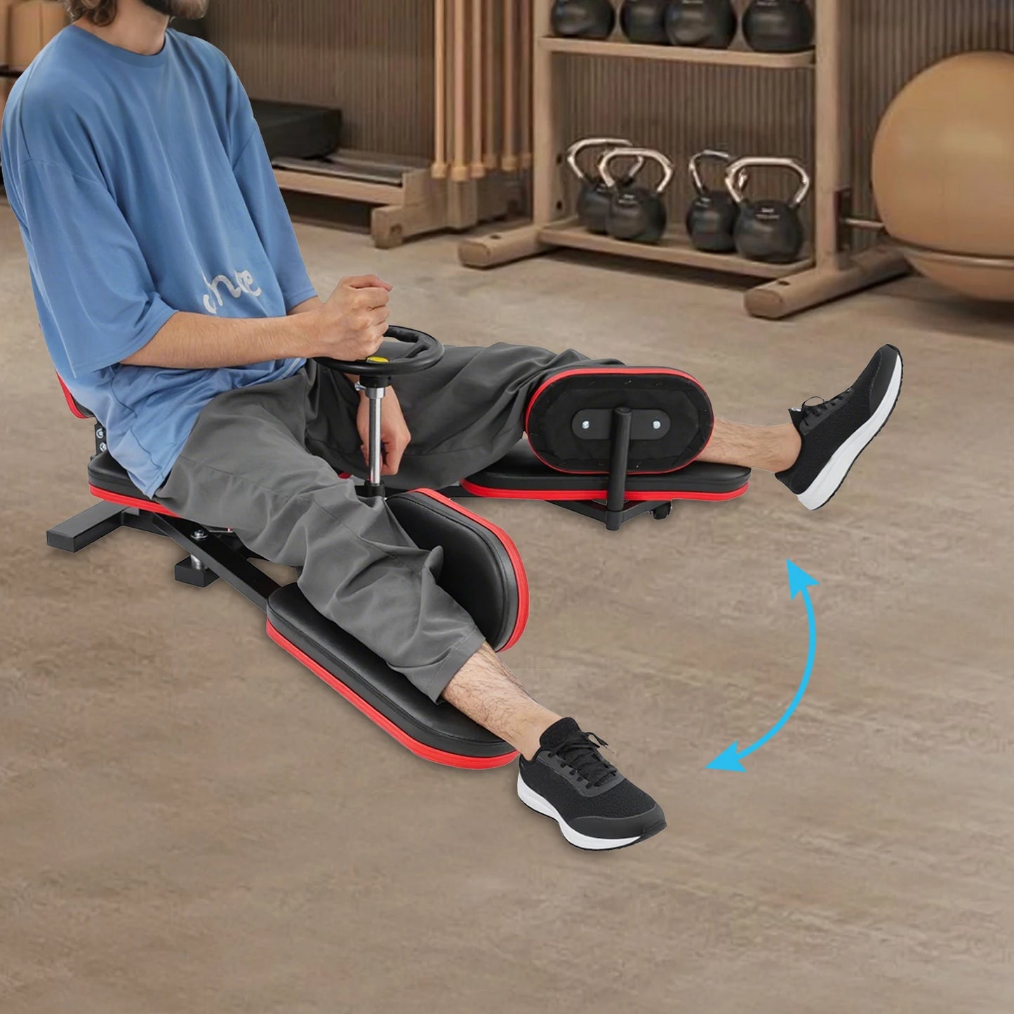 Leg Stretcher Training Machine 180 Degree Adjustable Fitness Trainer 120kg