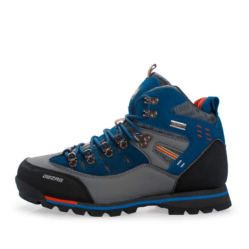 NONE Men's High Top Hiking Shoes For Outdoor Trekking