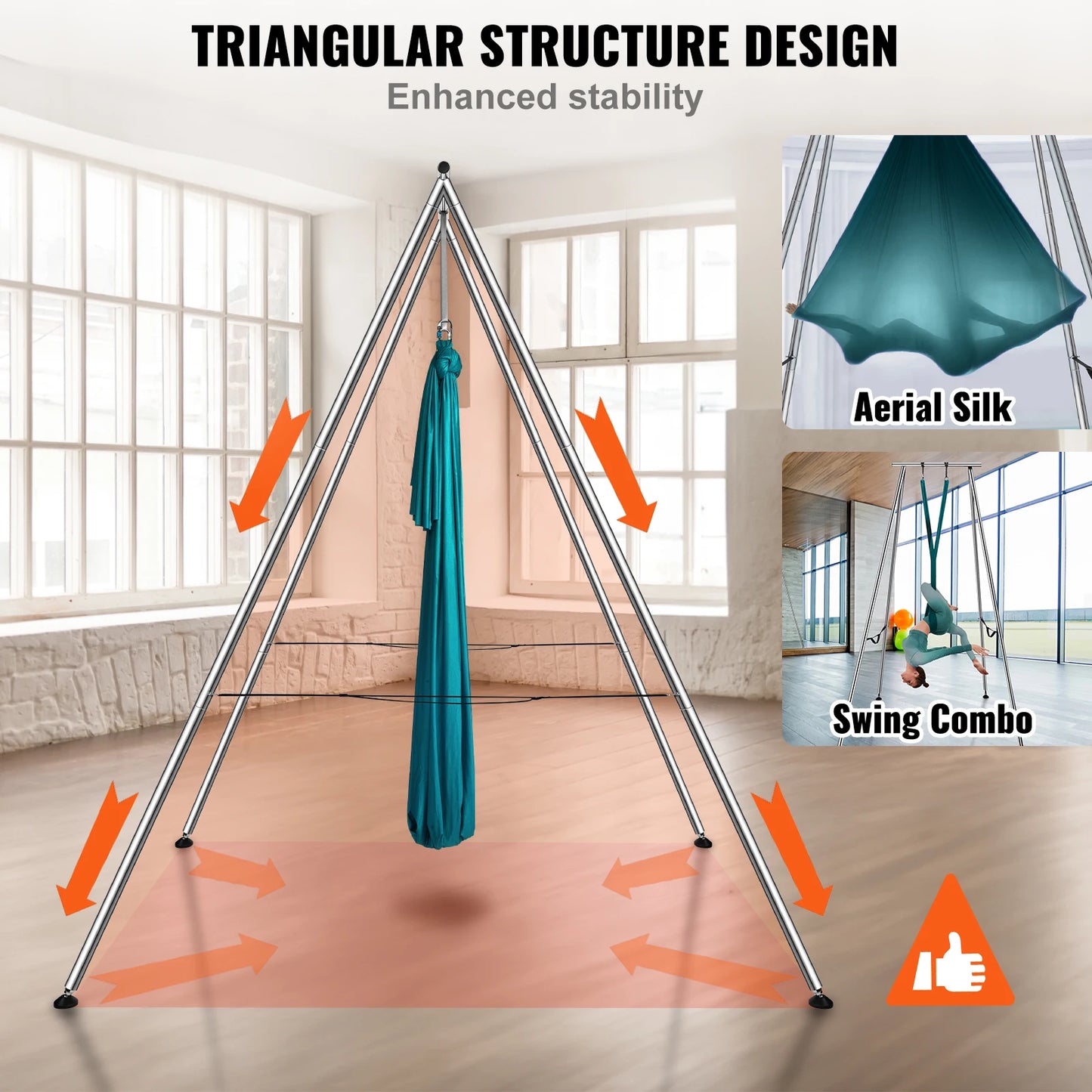 SucceBuy Aerial Yoga Frame and Hammock Stand
