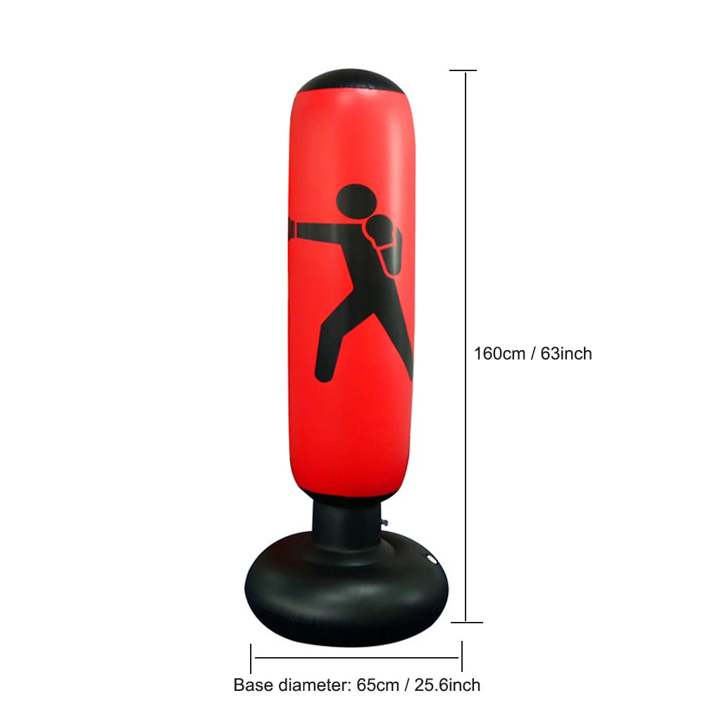 Inflatable Boxing Bag For Kids And Adults PVC Punching Training