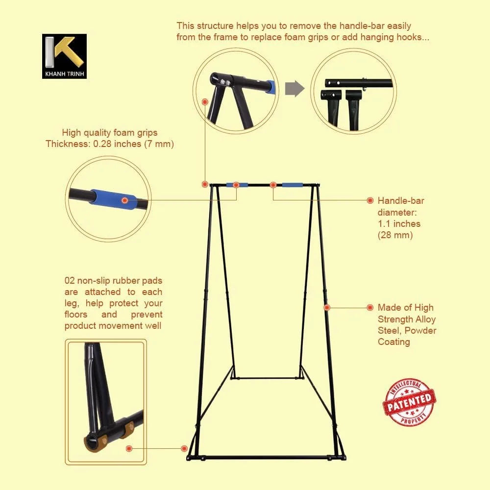 Foldable Aerial Yoga Swing Stand Frame Durable For Home Use