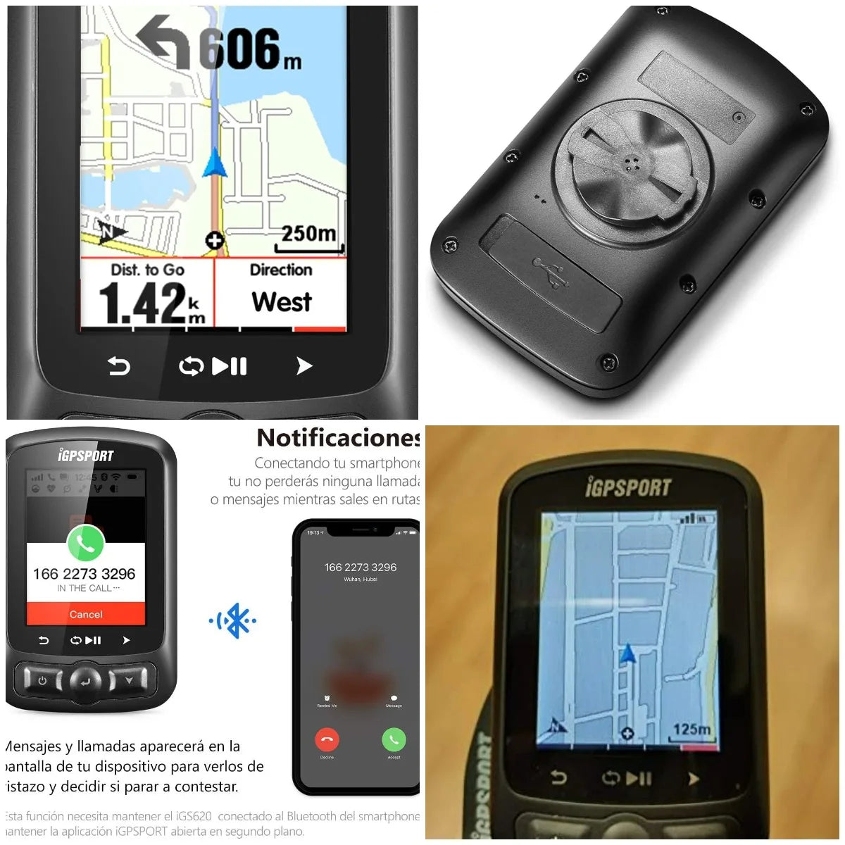 YTYIN IGS620 GPS Cycling Computer With ANT Plus Notifications