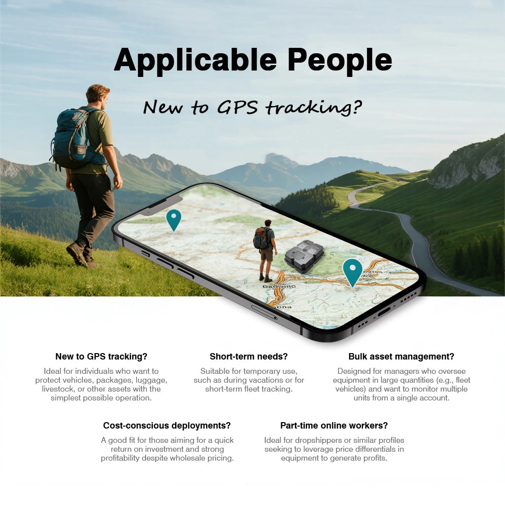 Wanwaytech 4G Anti-Theft GPS Tracker for Car and Motorcycle