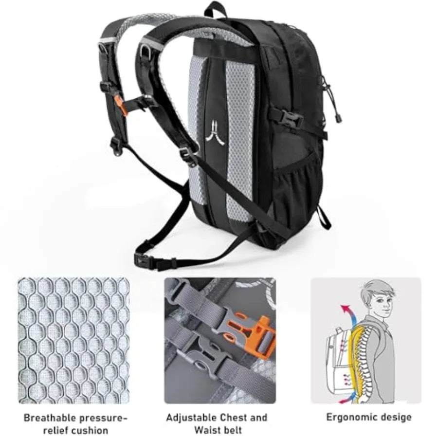 Water Resistant Hiking Backpack For Men And Women Everyday