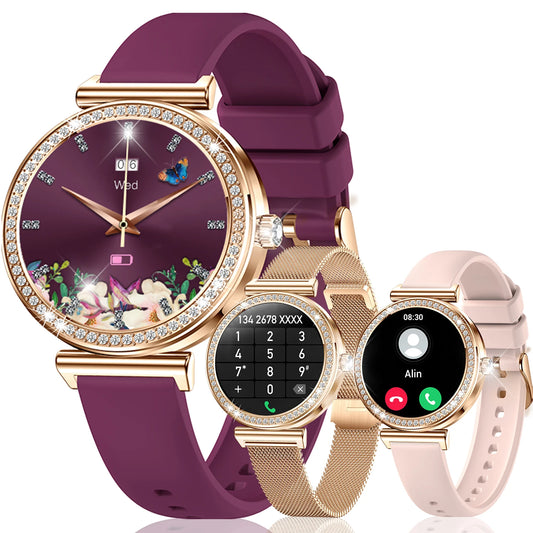 INNOFOVO Women Smartwatch 1.29-Inch Touchscreen With Wireless Calls