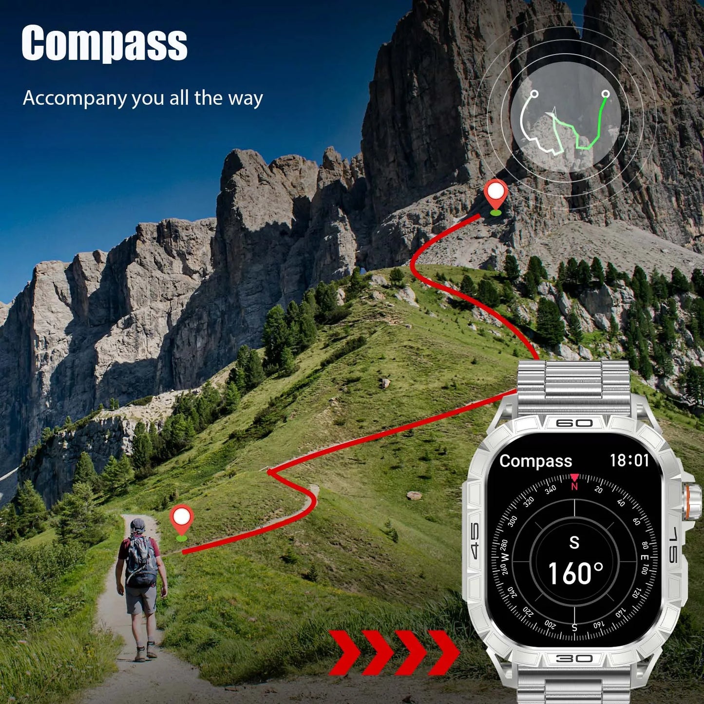 EIGIIS Smart Watch K63 With 100 Sport Modes IP68 Waterproof