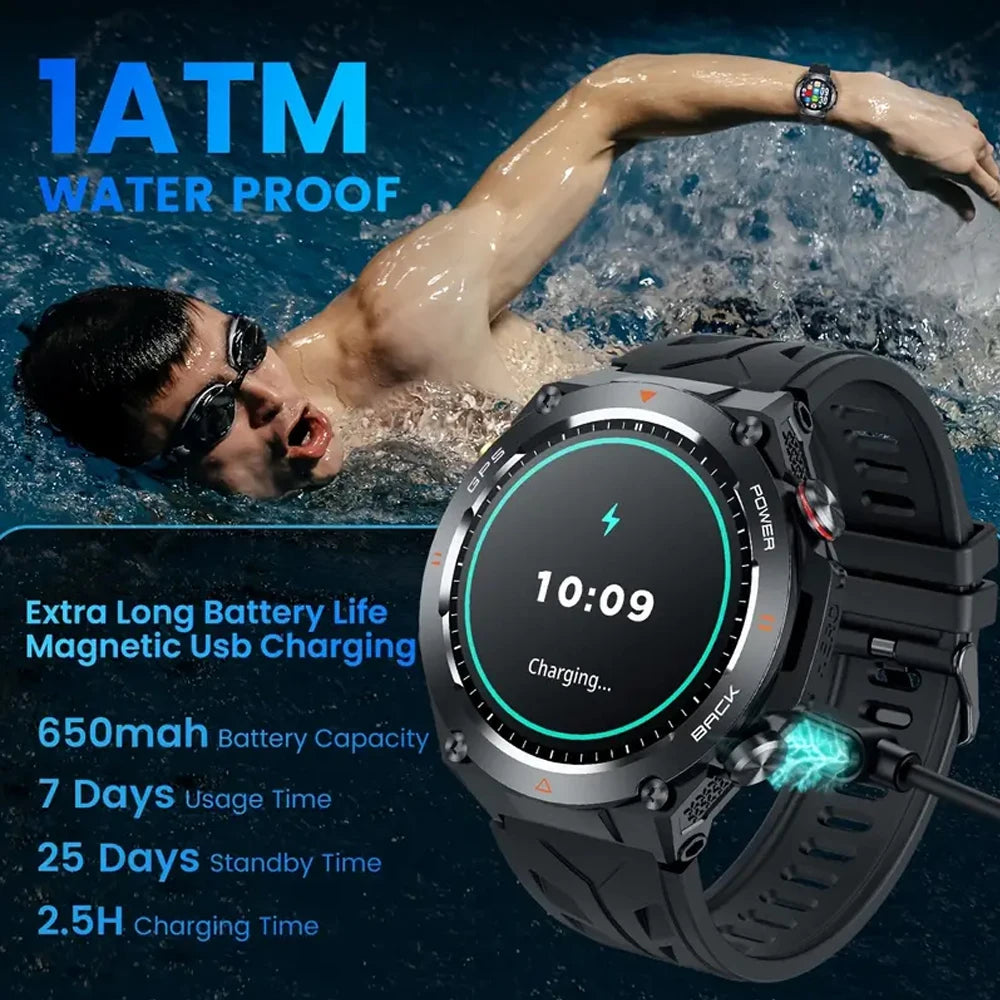 SENBONO Built-in GPS Smart Watch With Bluetooth Phone Calls