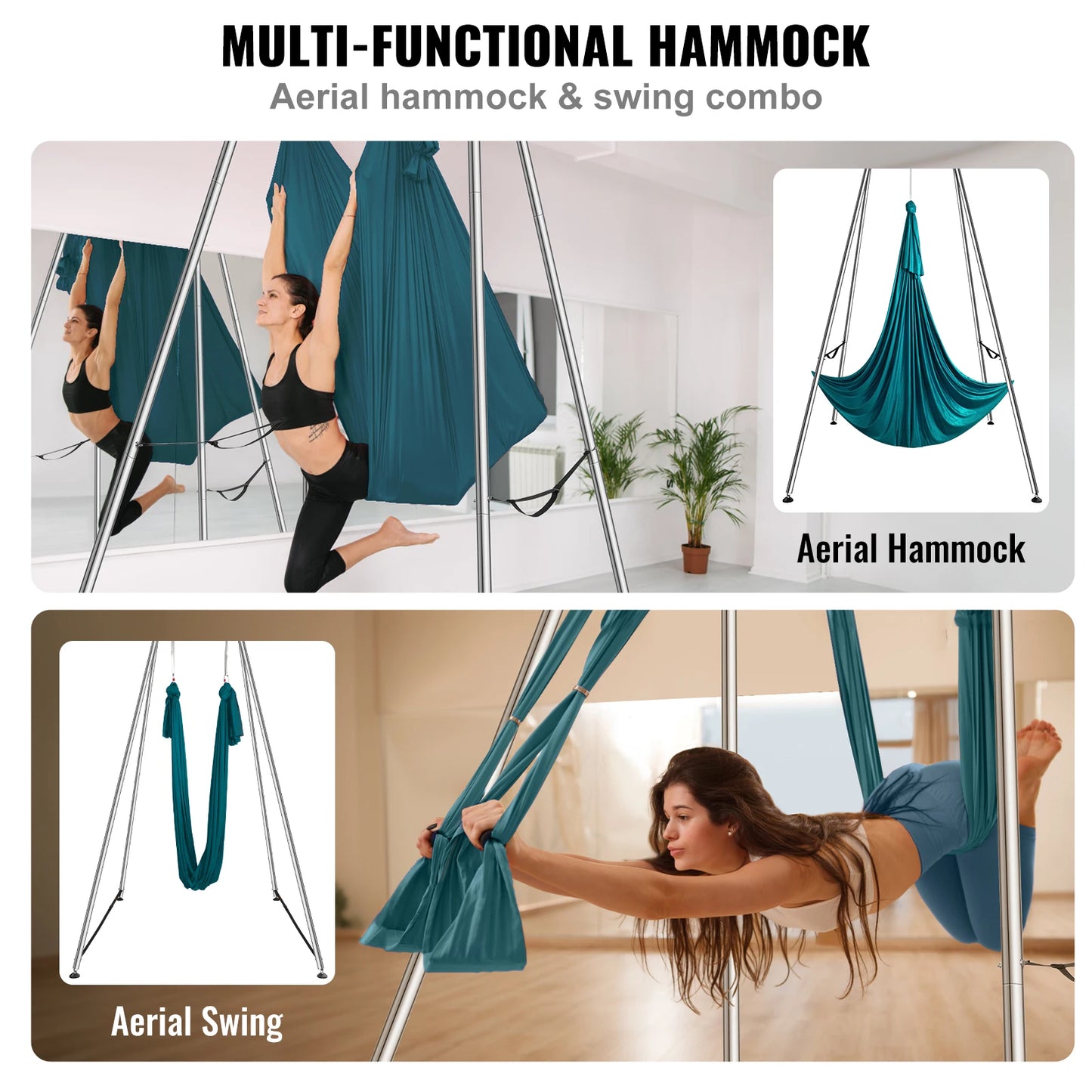 SucceBuy Aerial Yoga Frame and Hammock Stand