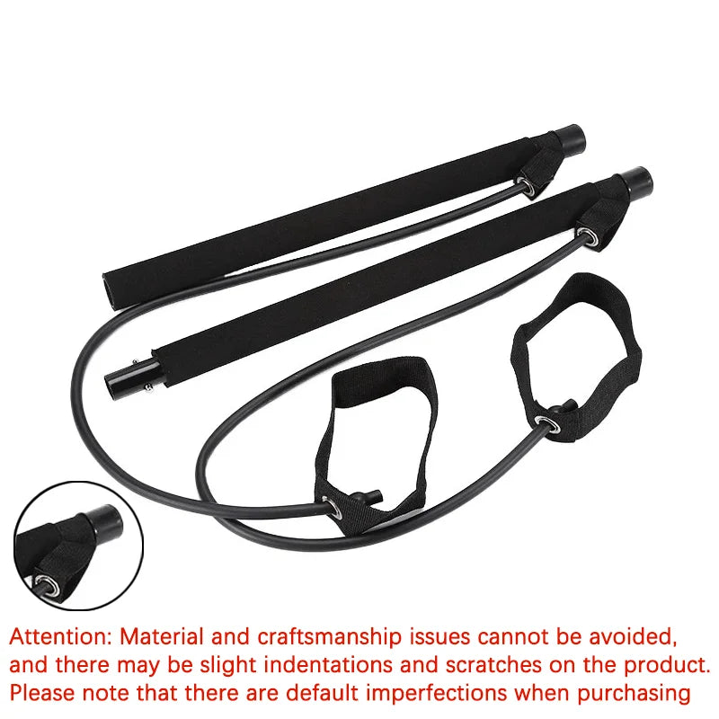 Lingpeng Pilates Bar With Resistance Bands For Yoga And Fitness