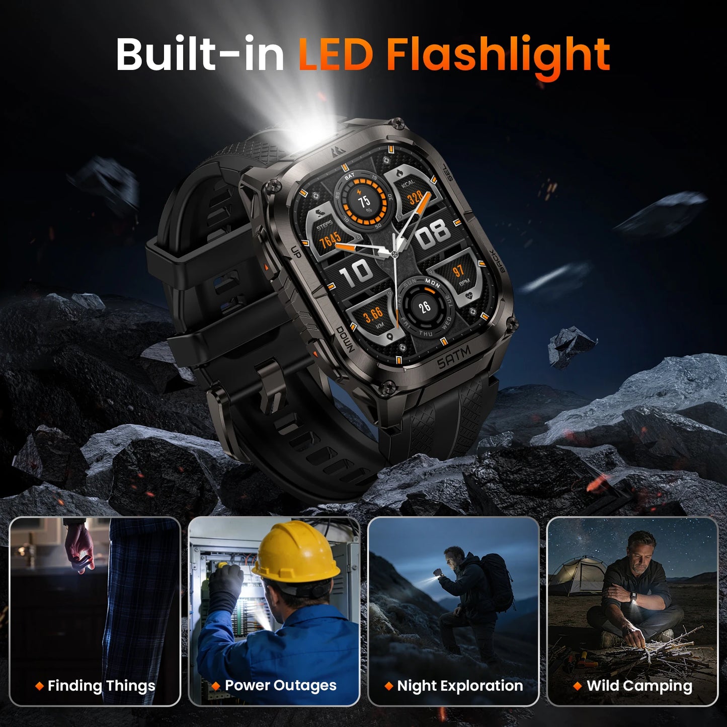 Kospet Tank M4C GPS Smartwatch For Men