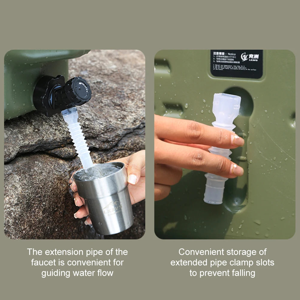 Water Tank With Spigot For Camping And Travel Leakproof