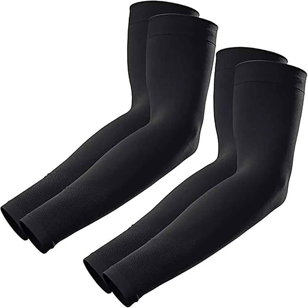 GOUNODC UV Protection Arm Sleeves Nylon 4 Pack For Outdoor Sports
