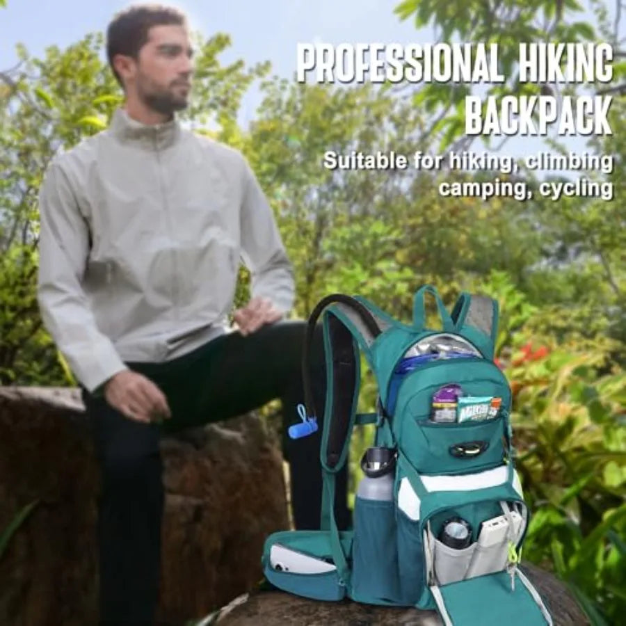 Hydration Backpack For Hiking Insulated Pack With Water Bladder