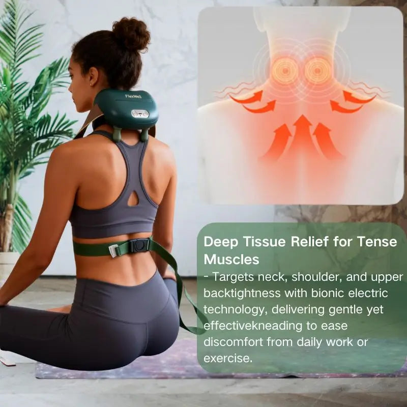 Shoulder Neck Massager With 4D Kneading And Heat Therapy