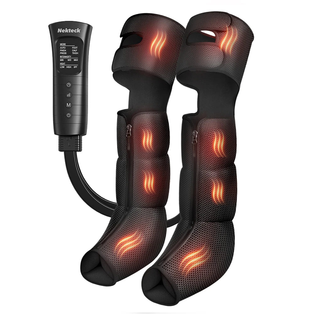 Nekteck Leg Compression Massager With Heat Air Circulation Boots