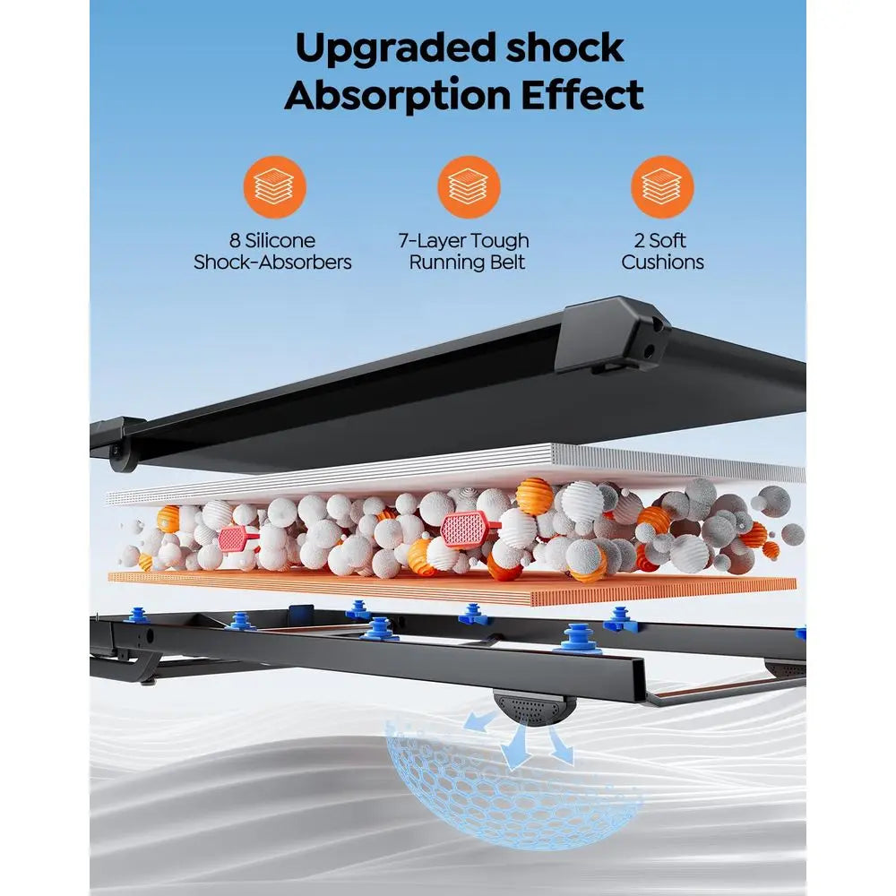 YTYIN Walking Pad Under Desk Treadmill 3.0HP Quiet Incline
