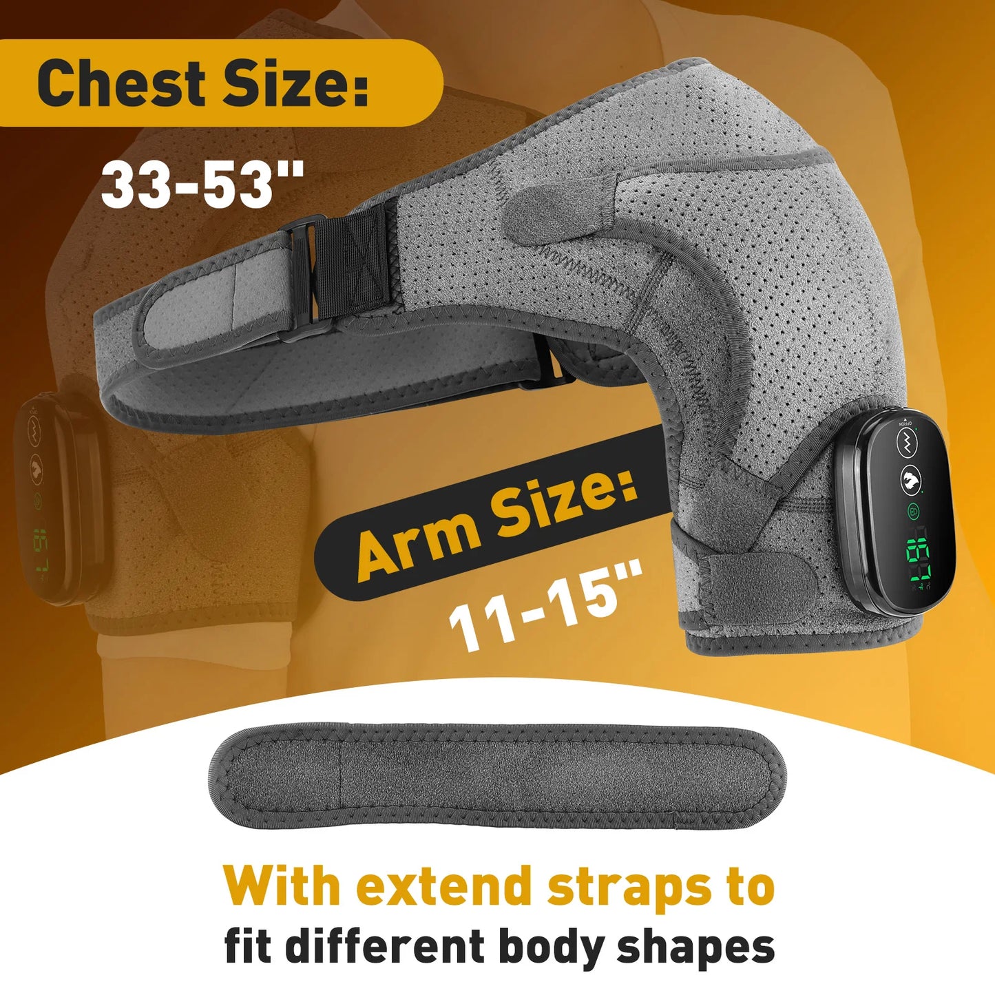 PASTSKY Electric Shoulder Heating Pad With 3 Modes And Vibration