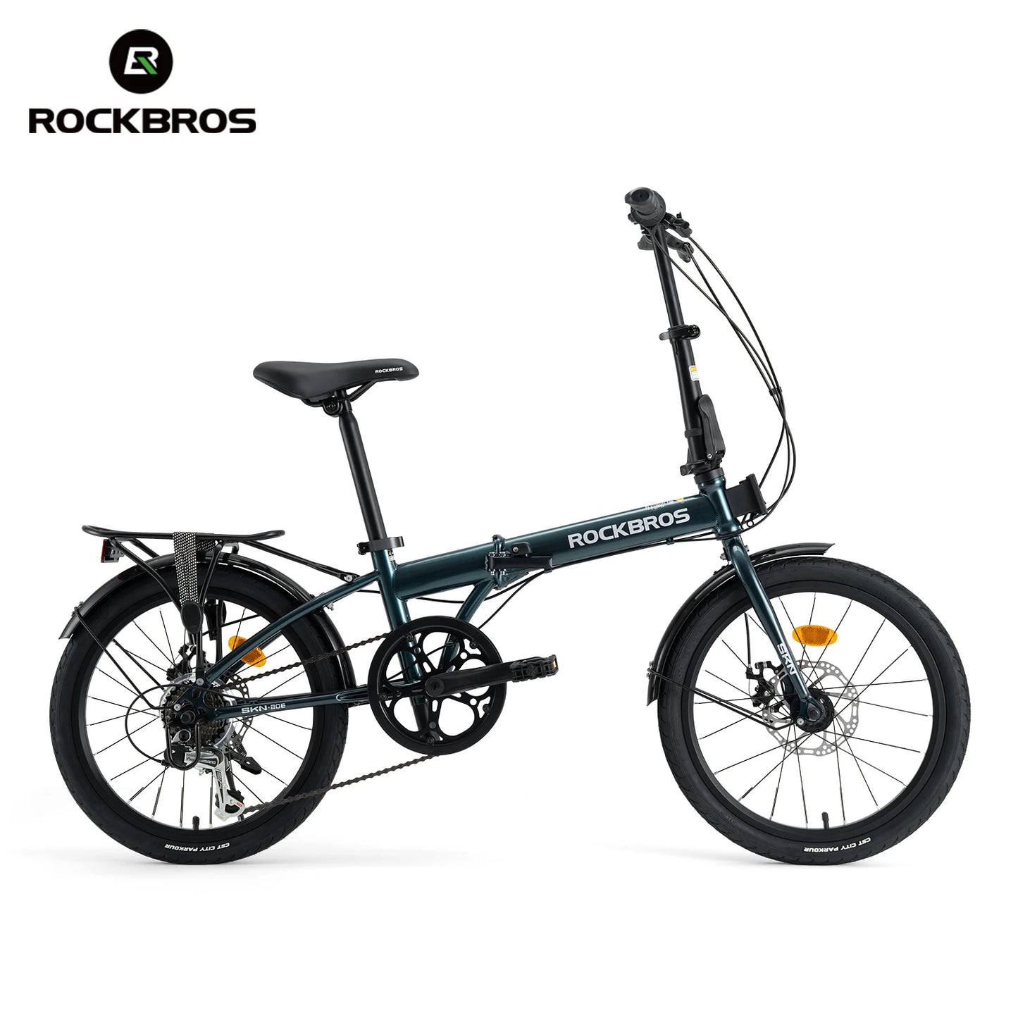 Rockbros Folding Bike Carbon Steel Frame 7 Speed Disc Brake