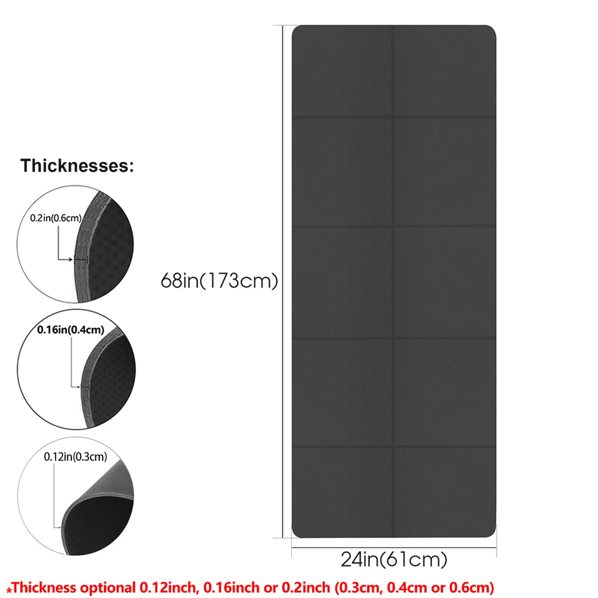 Eco Friendly Foldable Yoga Mat EVA For Travel And Workouts