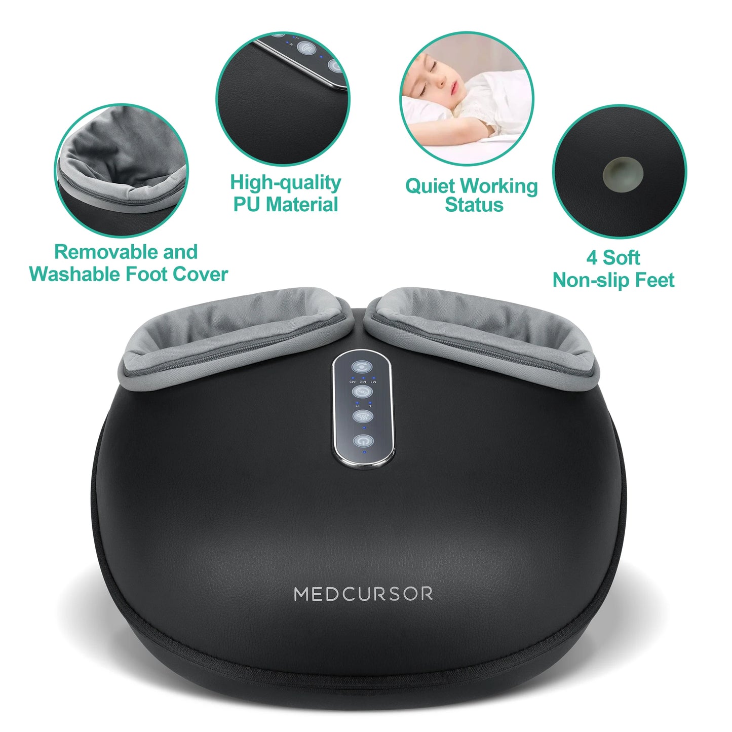 Medcursor Shiatsu Foot Massager With Heat Machine For Muscle Relaxation