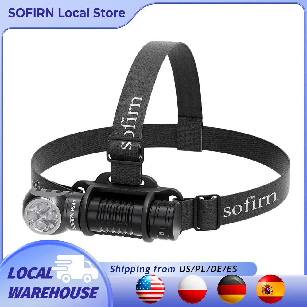 Sofirn HS41 Headlamp 4000 Lumen USB C Rechargeable SST20 LED