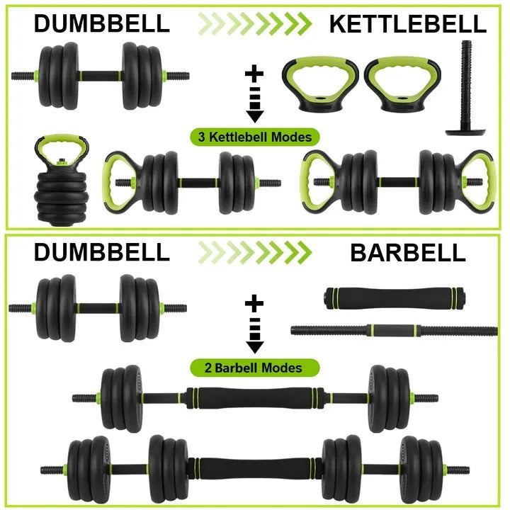 TWISTER.CK Adjustable Dumbbells 44/66/88 Lbs Four-in-One Set