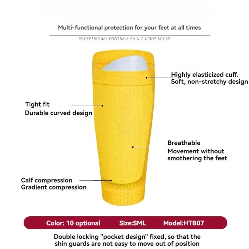Soccer Shin Guard Covers For Kids Teens, Soft Breathable Sleeves