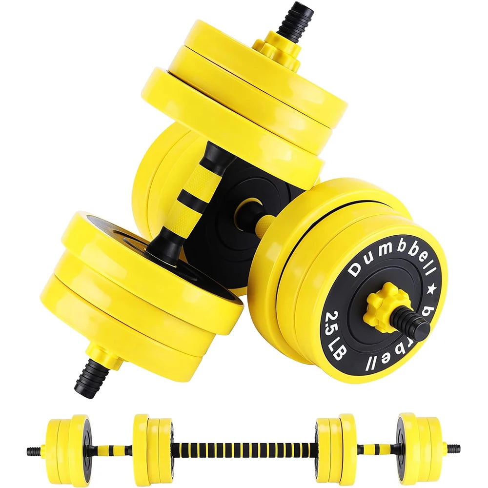 HiMISS 2In1 Adjustable Dumbbell Set 44 Lb For Home Gym