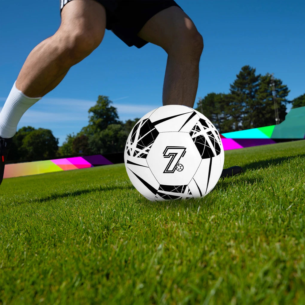 Durable PU Soccer Ball Machine Stitched For Training And Matches