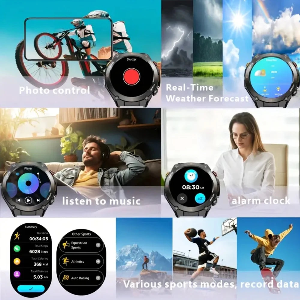 SENBONO Built-in GPS Smart Watch With Bluetooth Phone Calls