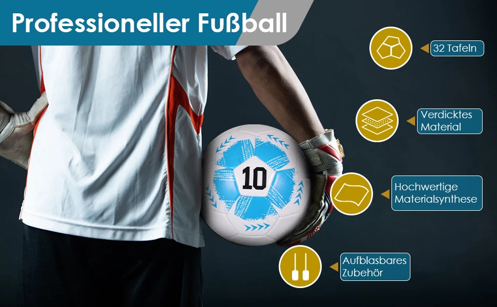 Durable PU Soccer Ball Machine Stitched For Training And Matches