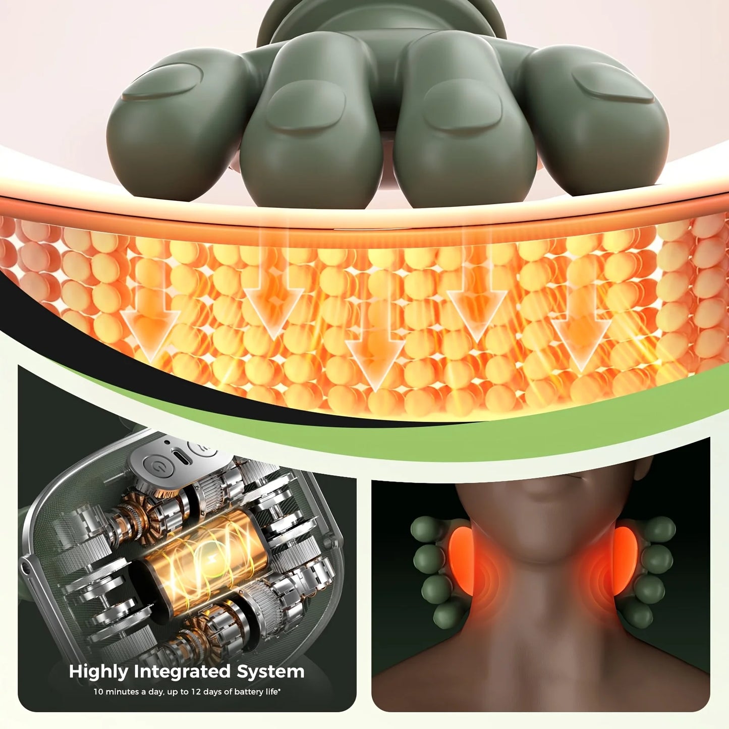 Shoulder Neck Massager With 4D Kneading And Heat Therapy