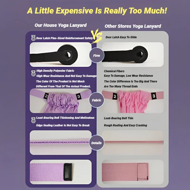 Adjustable Aerial Yoga Strap for Stretching and Splits