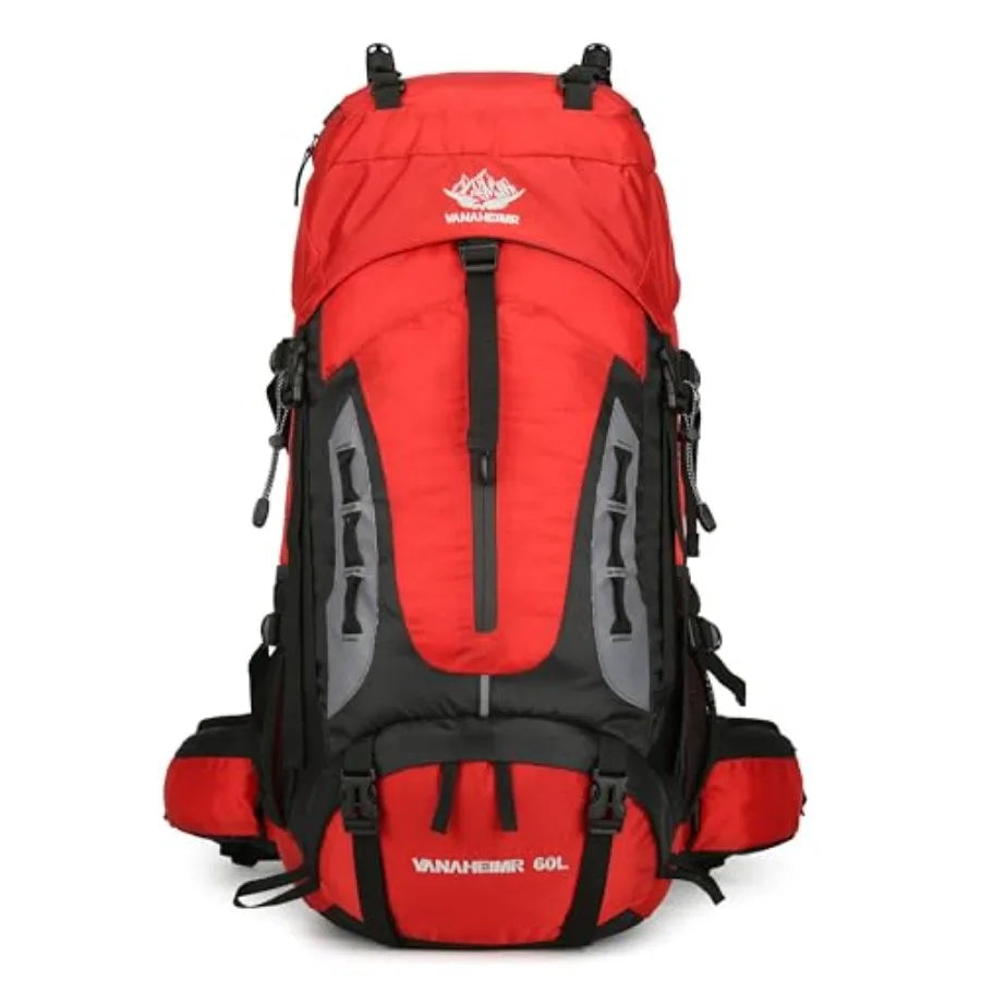 YFREAL Travel Hiking Backpack With Rain Cover, Water Resistant, Unisex