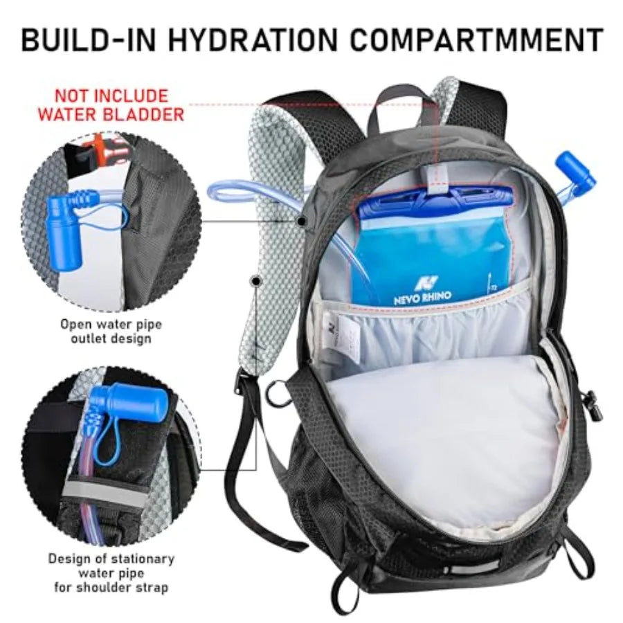 Water Resistant Hiking Backpack For Men And Women Everyday
